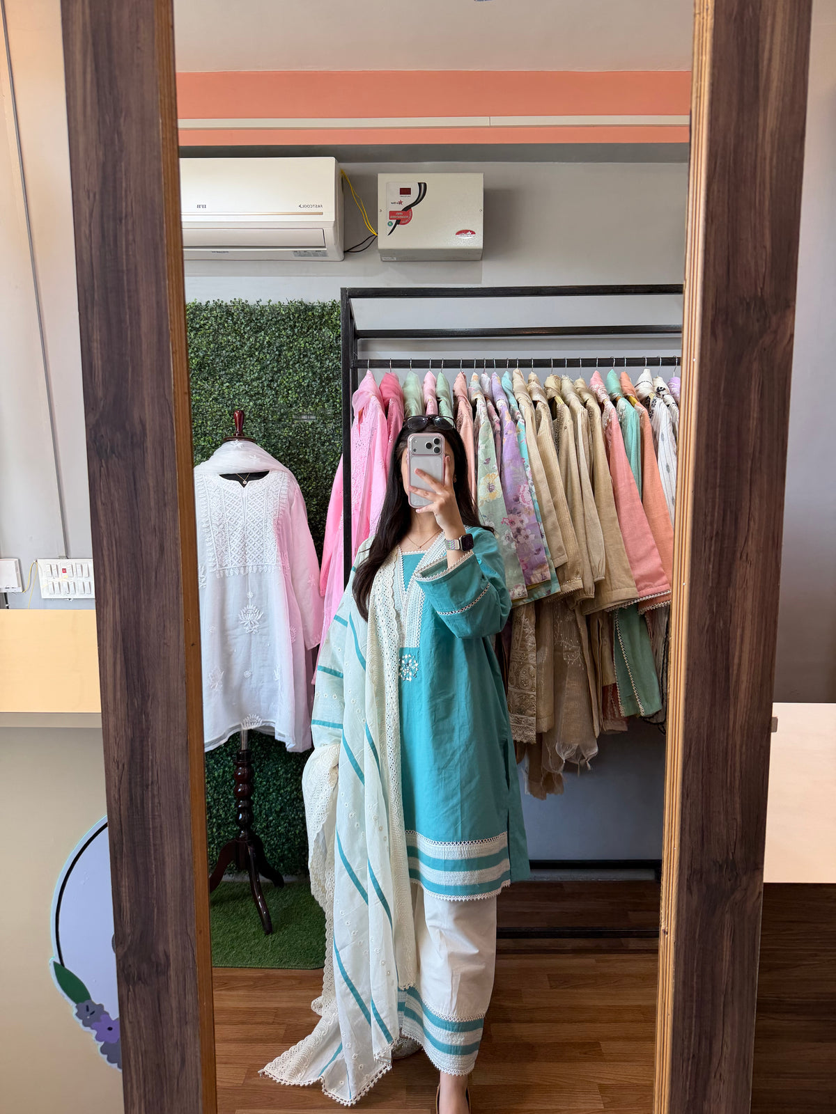 Sky Blue Cotton Co-ord Set
