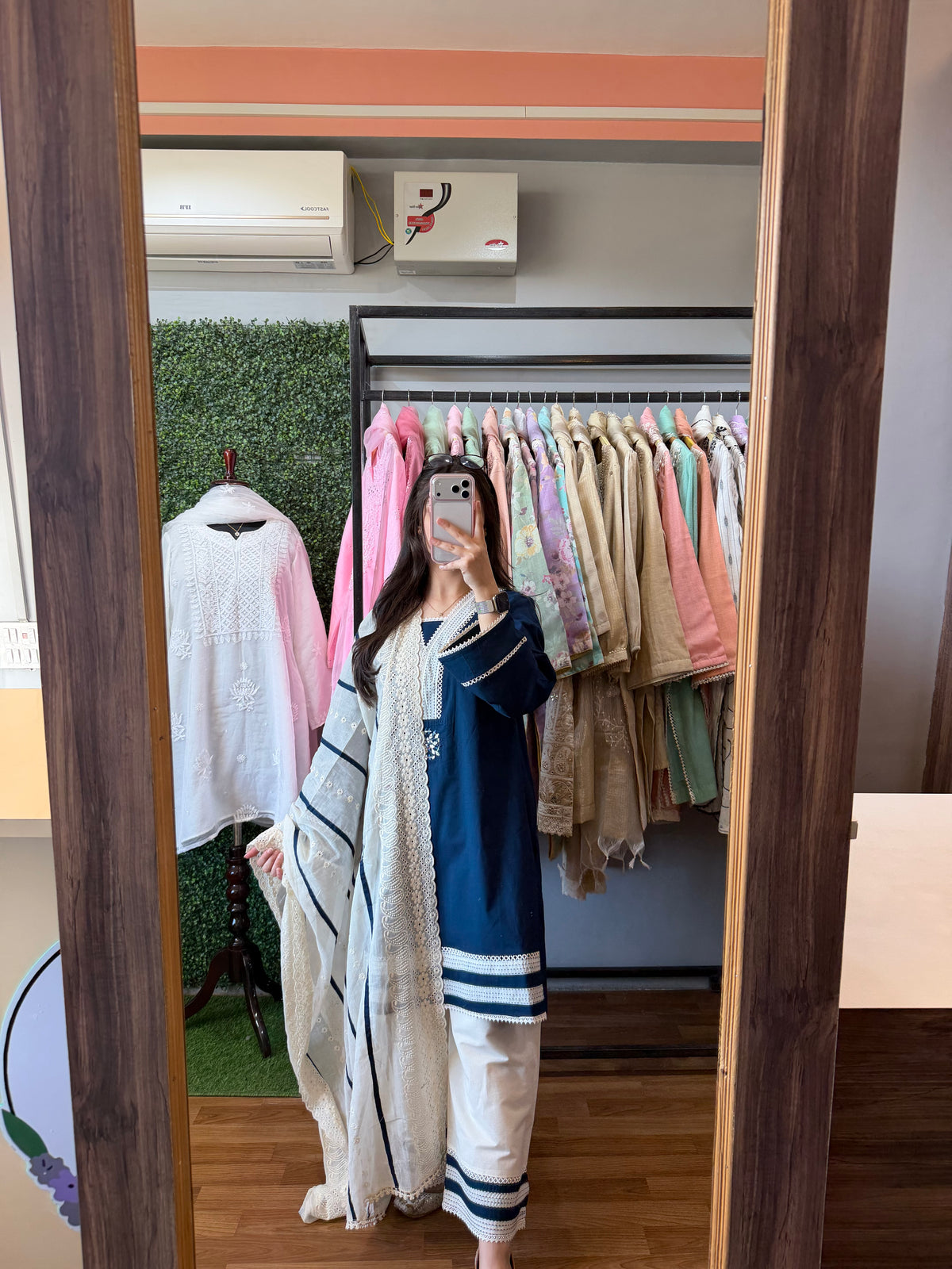 Royal Blue Cotton Co-ord Set