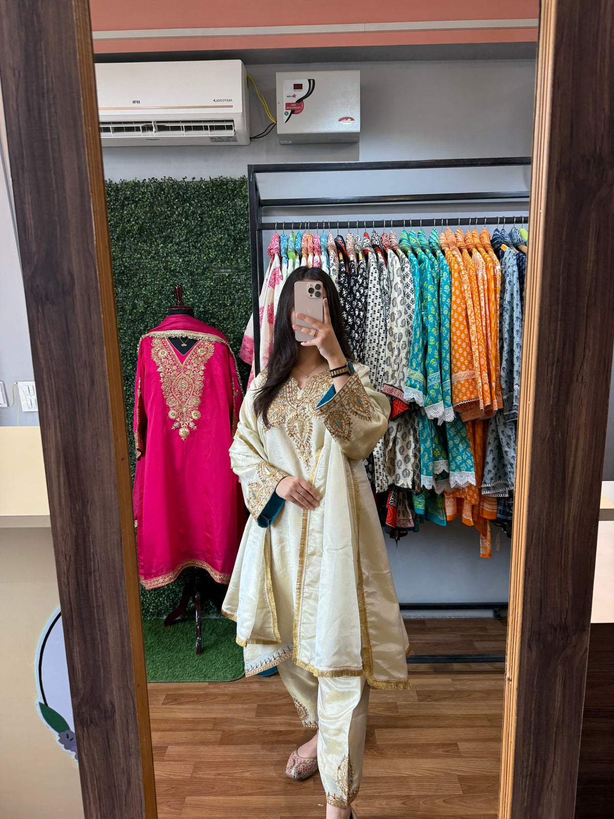 Ivory White Tilla Embroidered Suit
